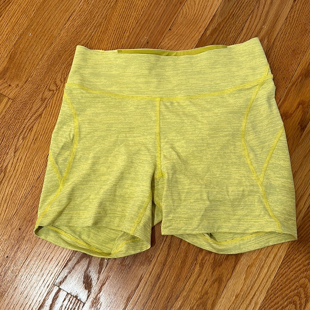 Outdoor Voices Yellow Bike Shorts